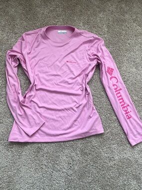 Chemise Columbia PFG Femme - Manches Longues, Rose, Taille M - Occasion Très Bon état